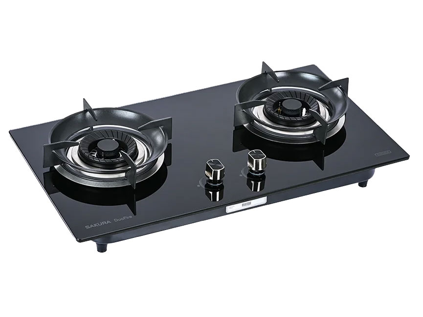 Bếp gas âm 2 vùng nấu Sakura SG2526GB