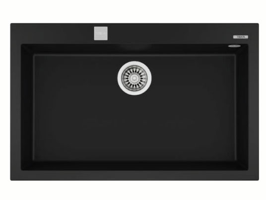 Chậu rửa bát đá nhân tạo 1 hộc Teka forsquare 72.40 TG V.AUTO GRIS PIEDRA