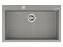 Chậu rửa bát đá nhân tạo 1 hộc Teka forsquare 72.40 TG V.AUTO NEGRO