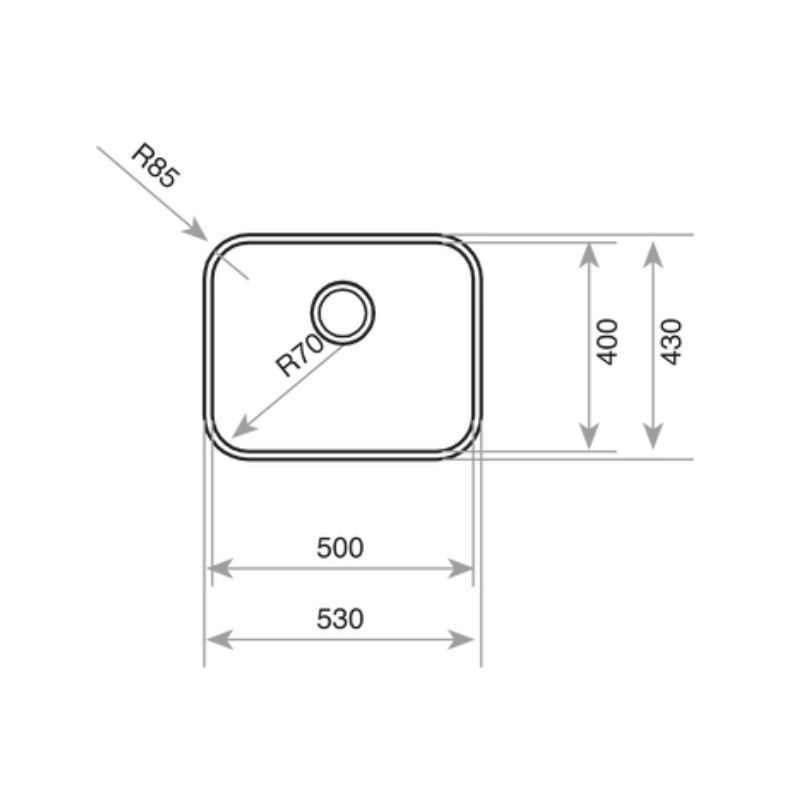 Chậu rửa inox Teka BE 50.40.20 PLUS 3½ W/OVF
