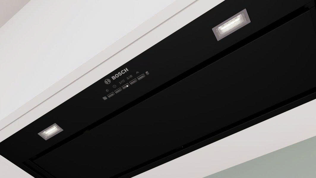 Máy hút mùi âm tủ 70 cm màu đen Bosch Series 8 DLN78PC60