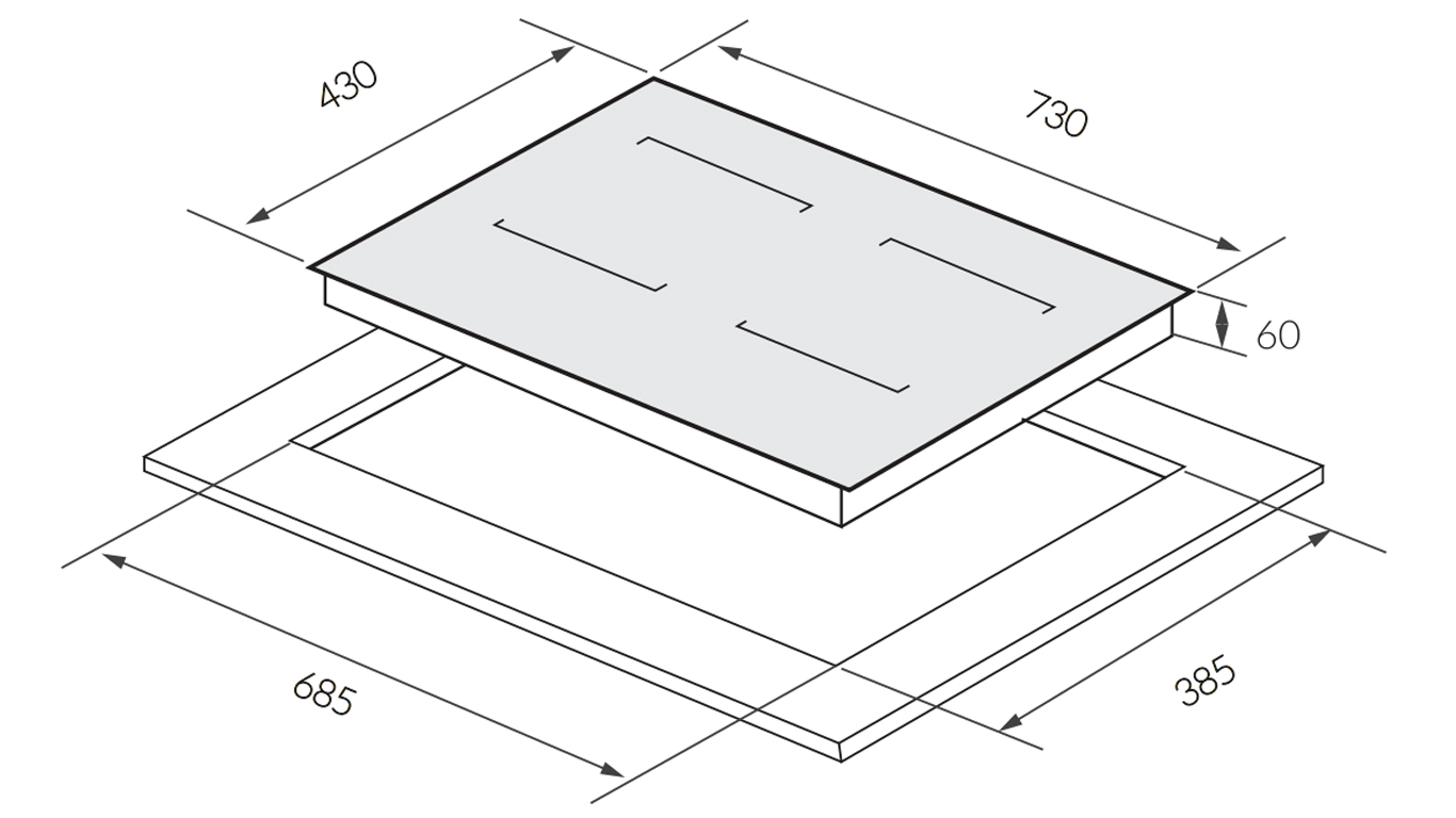 Bếp từ 2 vùng nấu GrandX GX E677SE 4700W