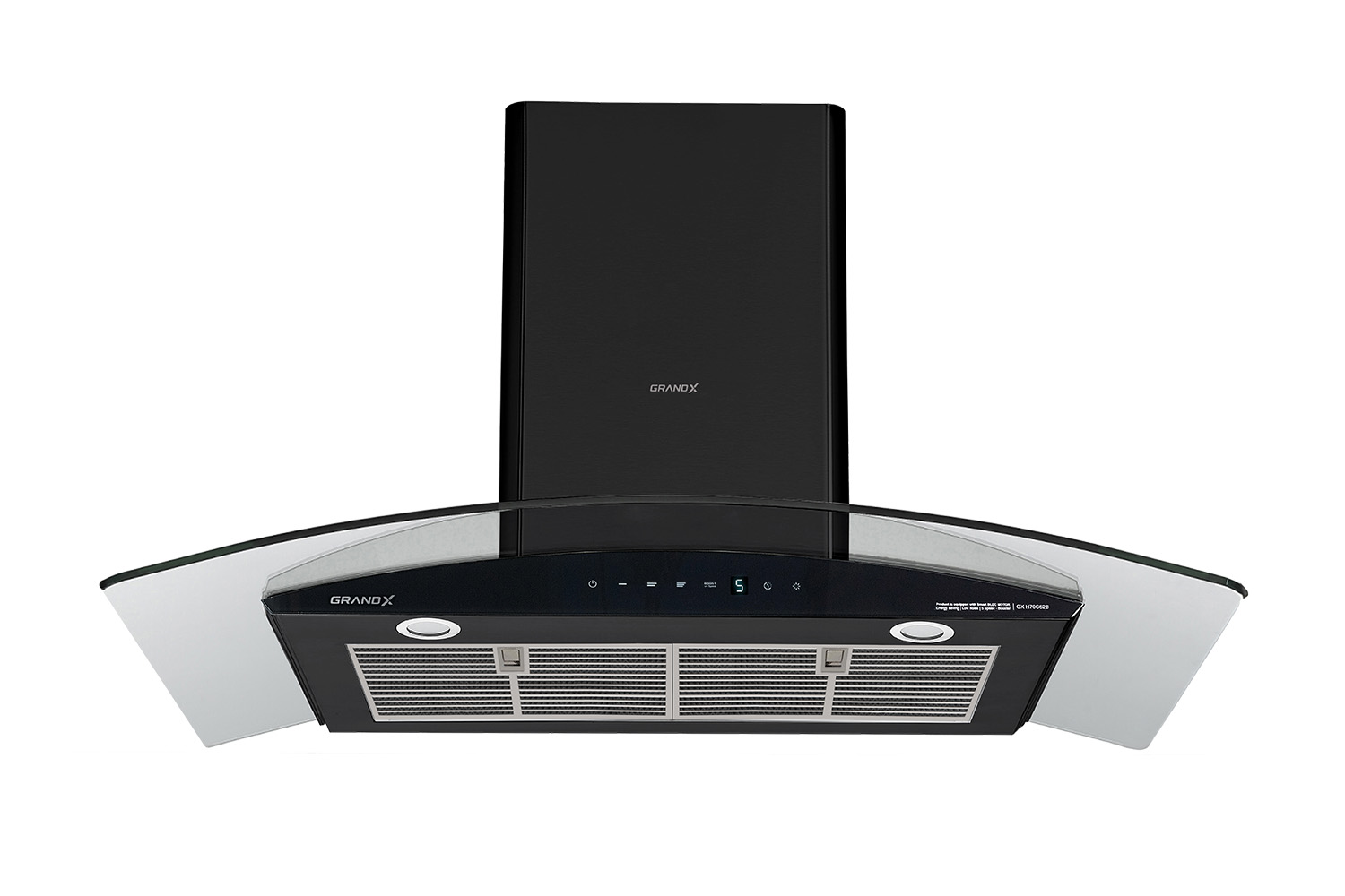 Máy hút mùi kính cong GrandX GX H70C62B(GX H70C62M) 70cm