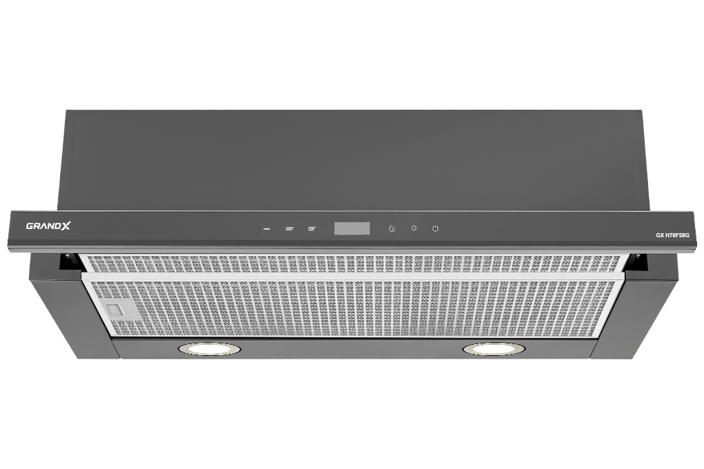 Máy hút mùi âm tủ màu xám 70cm GrandX GX H70F58G