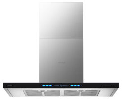 Máy hút mùi áp tường chữ T Inox kính đen 70cm GrandX GX H70T78B (GX H70T78SB)