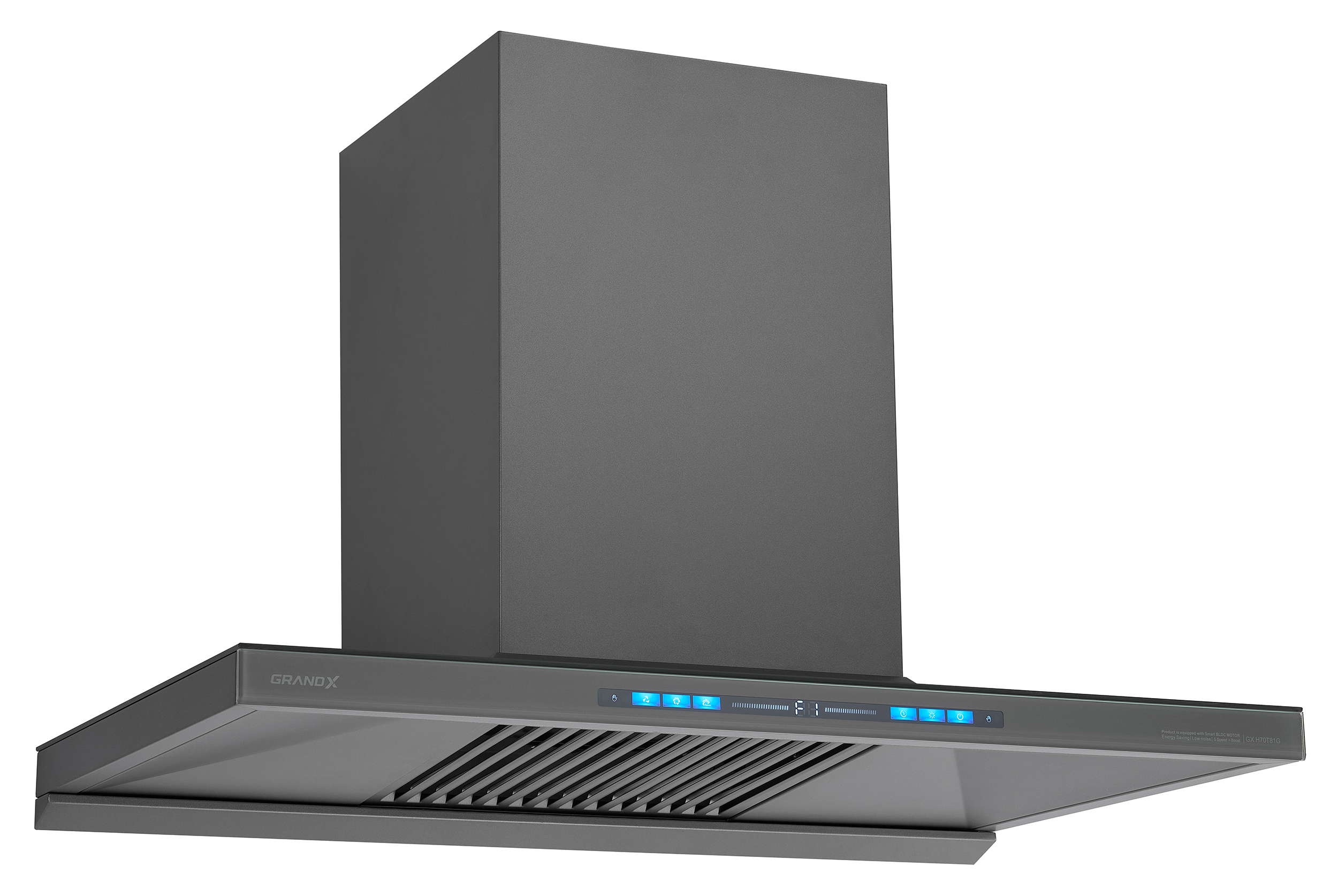 Máy hút mùi áp tường chữ T màu xám Titan 70cm GrandX GX H70T81G(GX H70T81SG)