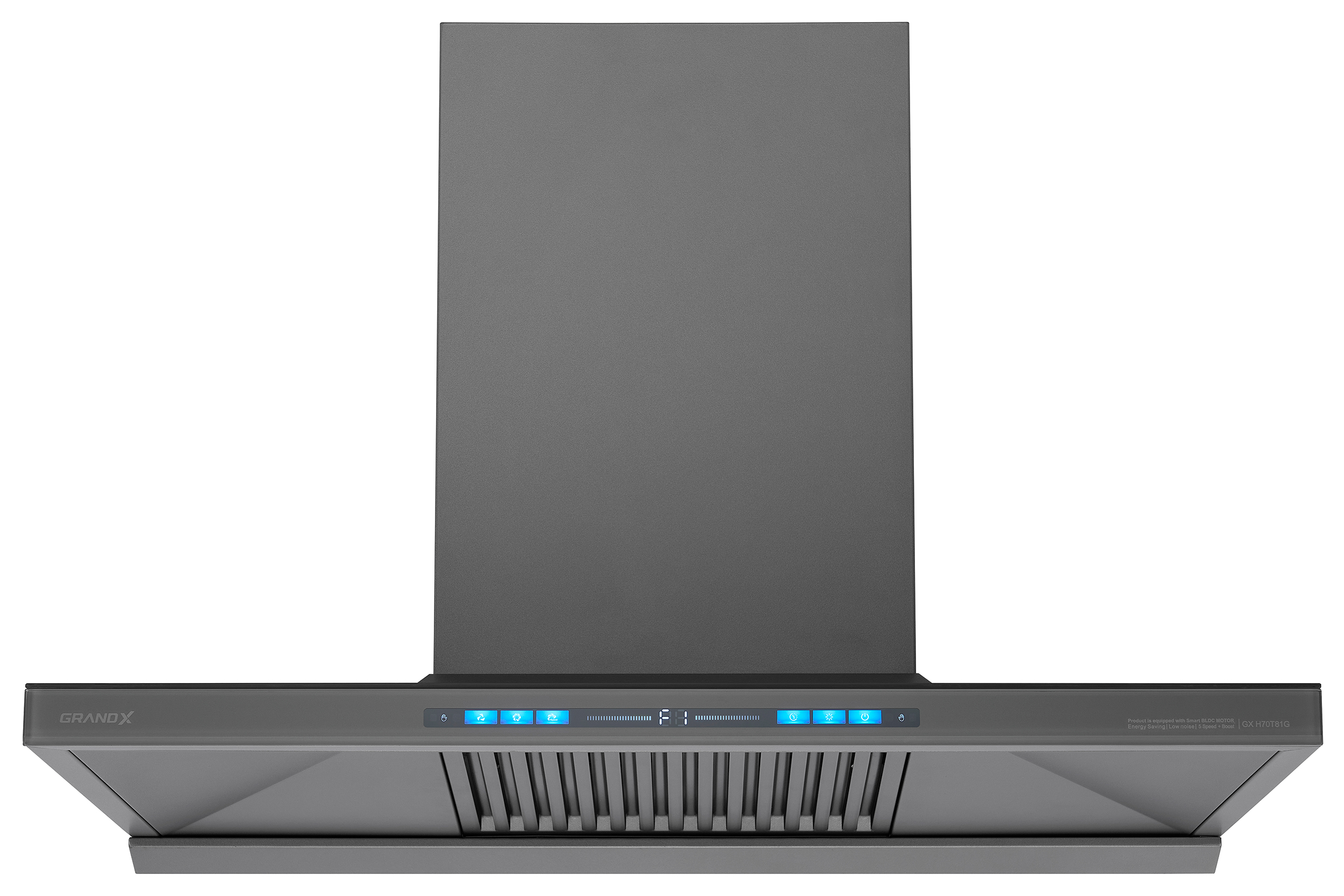 Máy hút mùi áp tường chữ T màu xám Titan 70cm GrandX GX H70T81G(GX H70T81SG)