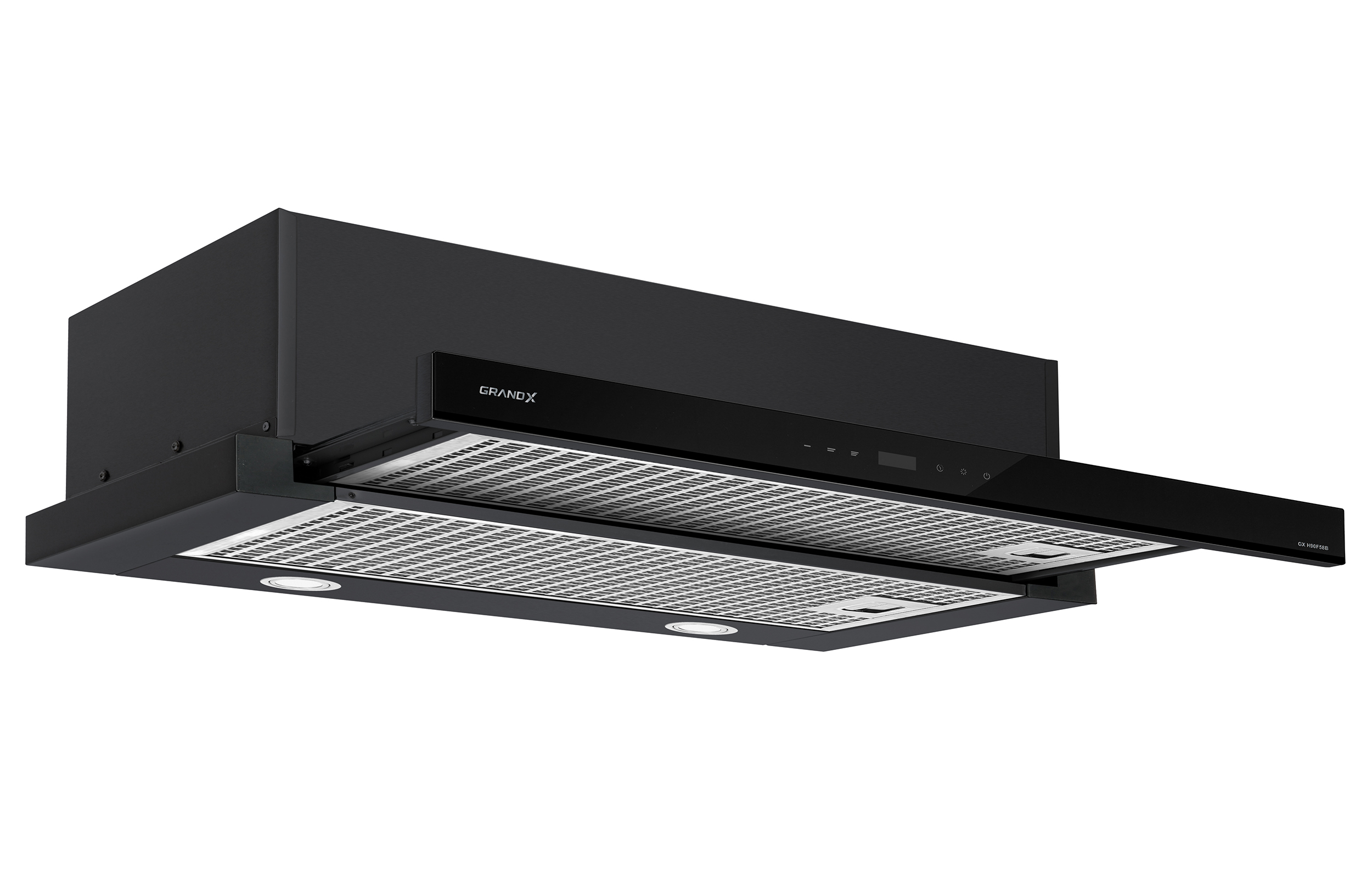 Máy hút mùi âm tủ màu đen 90cm GrandX GX H90F58B