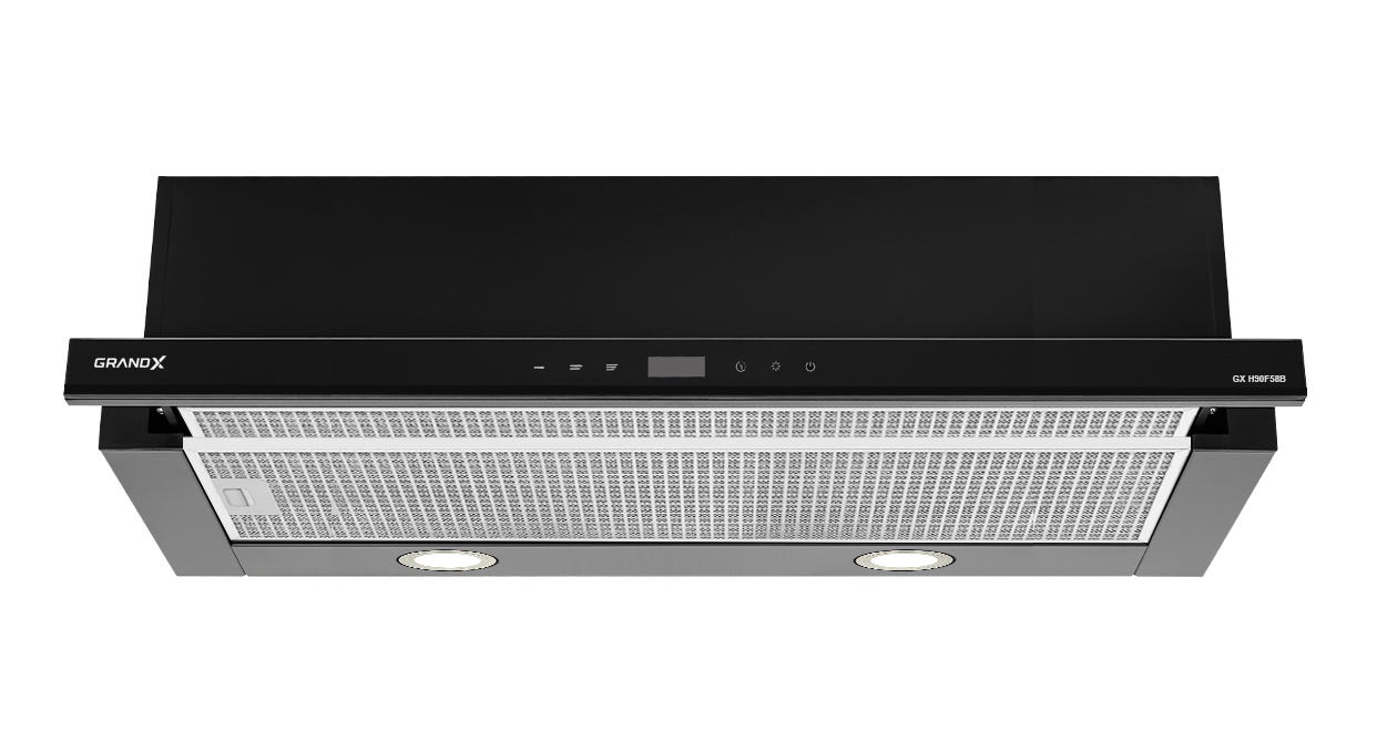 Máy hút mùi âm tủ màu đen 90cm GrandX GX H90F58B