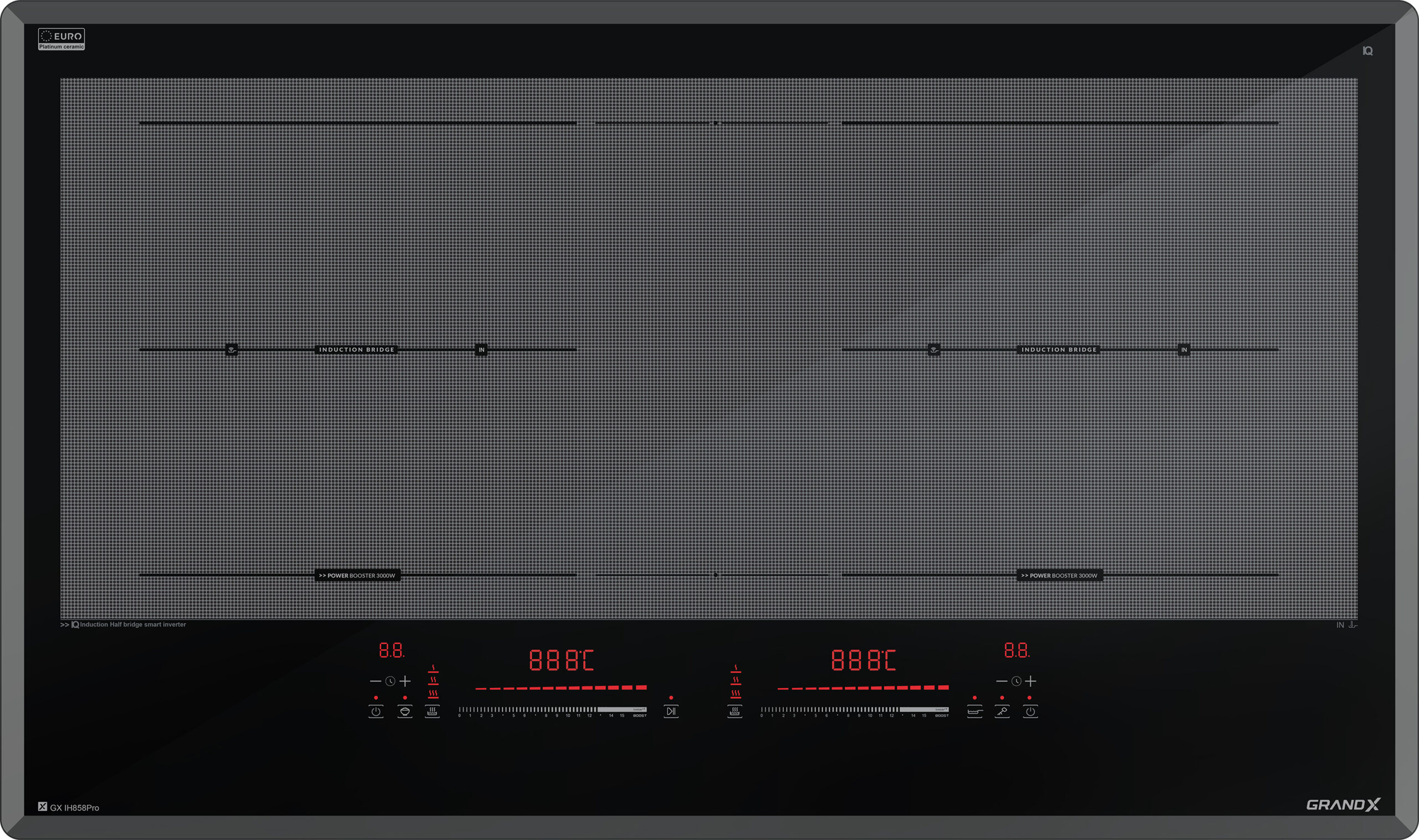 Bếp từ 2 vùng nấu GrandX GX IH858Pro 3700W