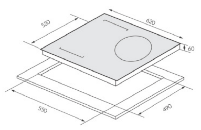 Bếp từ 3 vùng nấu GrandX GX IH933G 6800W