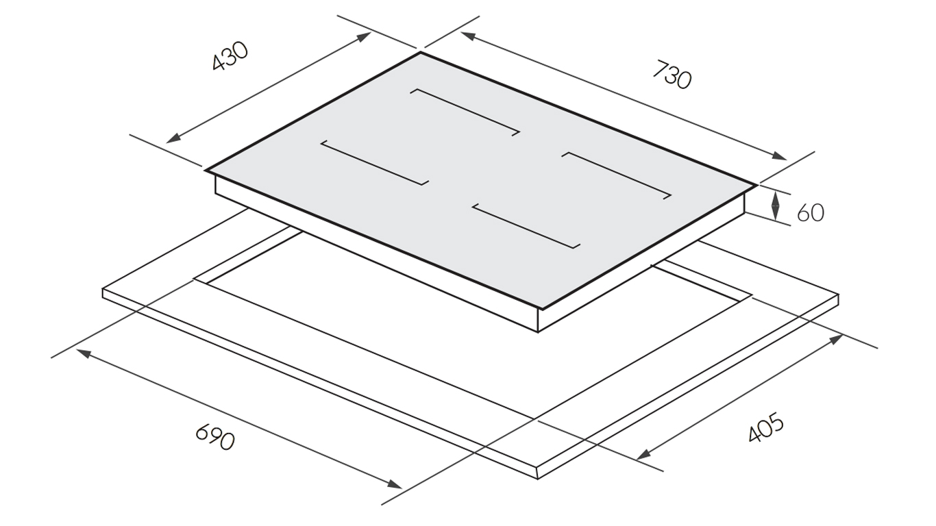 Bếp từ 2 vùng nấu GrandX GX IH615SE 5000W