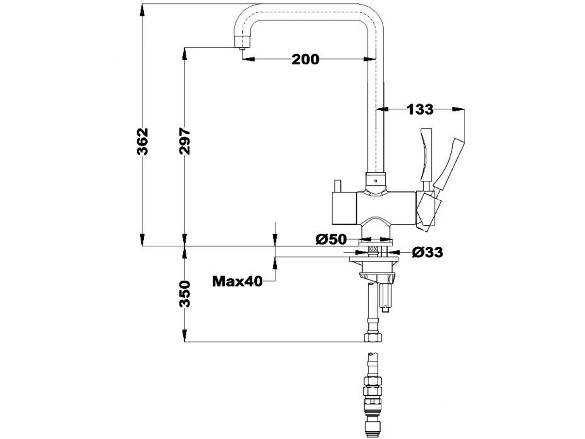 Vòi chậu rửa Teka OS 210