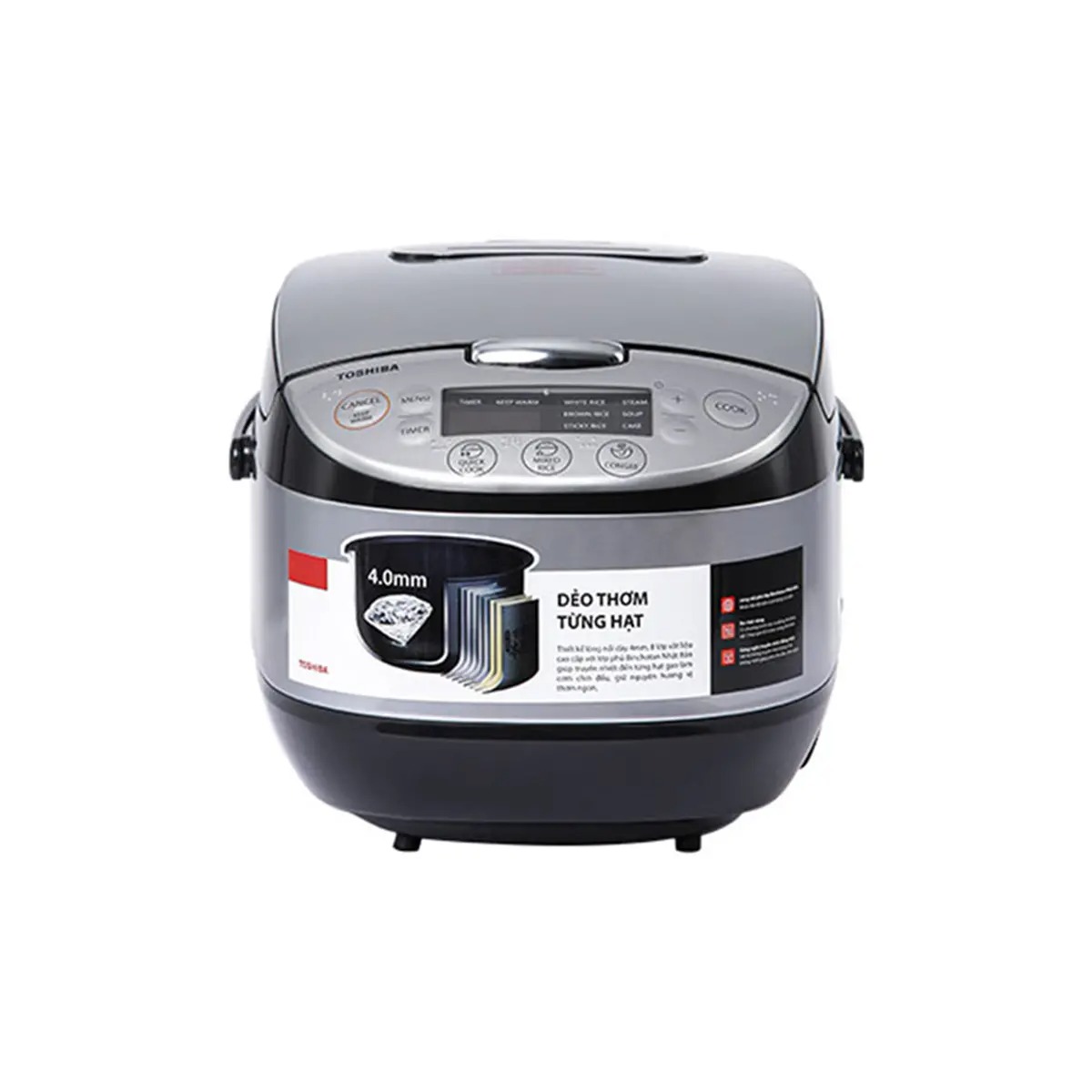 Nồi cơm điện tử Toshiba 1.8 lít RC-18DR2PV(K)