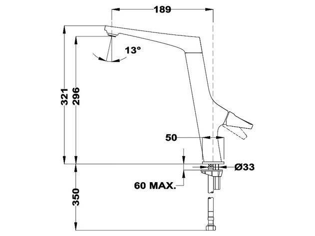 Vòi chậu rửa Teka SE 915