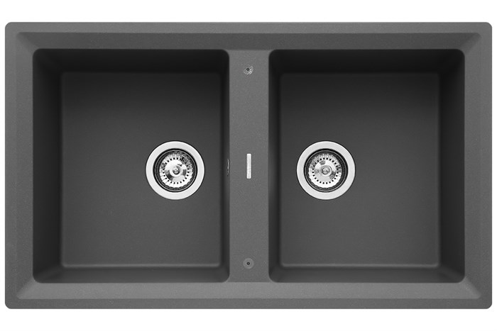 Chậu rửa chén 2 ngăn đá Teka STONE 90 B-TG 2B BK