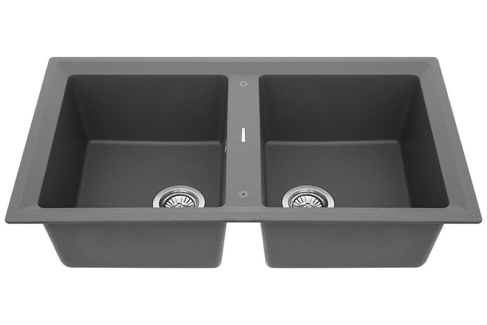 Chậu rửa chén 2 ngăn đá Teka STONE 90 B-TG 2B BK