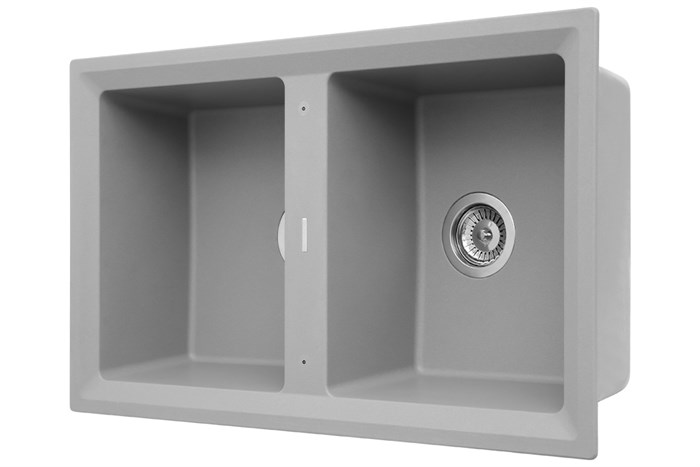 Chậu rửa chén 2 ngăn đá Teka STONE 90 B-TG 2B SS