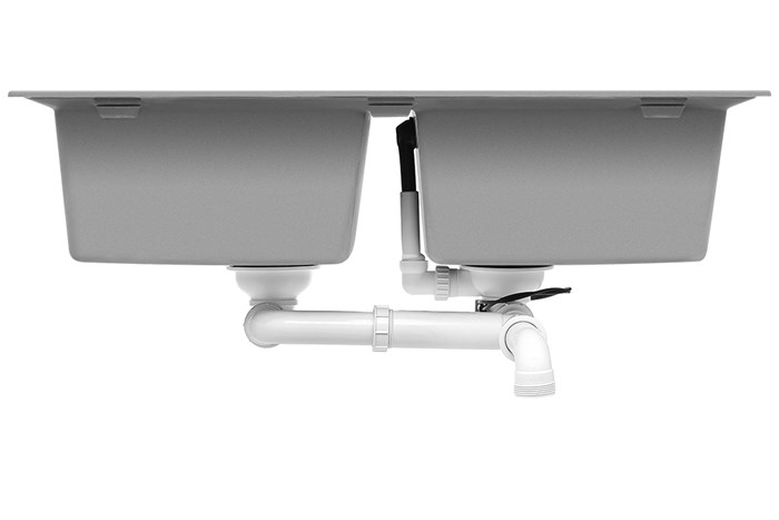 Chậu rửa chén 2 ngăn đá Teka STONE 90 B-TG 2B SS