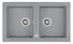 Chậu rửa chén 2 ngăn đá Teka STONE 90 B-TG 2B SS