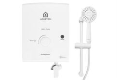 Bình nóng lạnh trực tiếp Ariston 4500W Aures Easy 4,5P (có bơm)