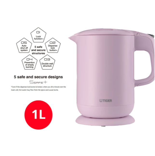 Ấm đun siêu tốc Tiger PCG-G10V-P 1.0 Lít