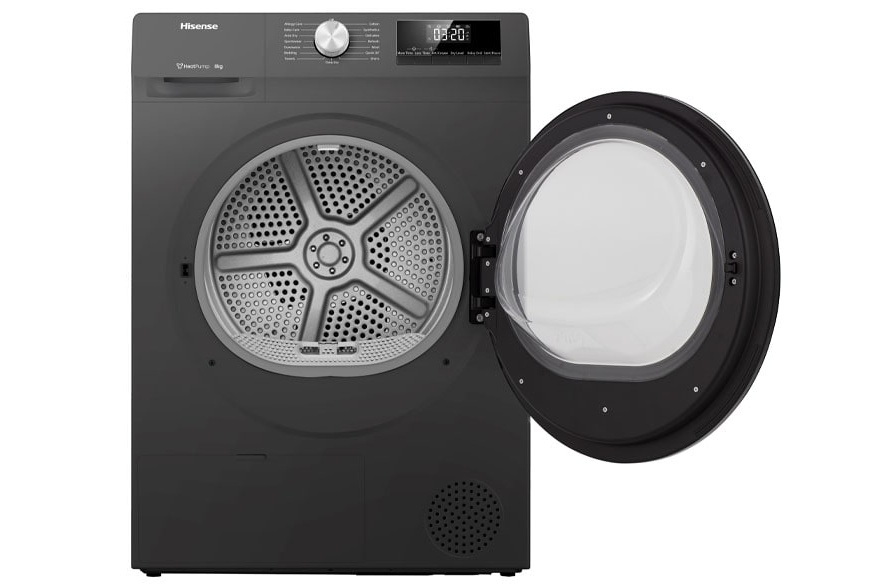 Máy sấy quần áo bơm nhiệt Hisense 8kg DH80N1T