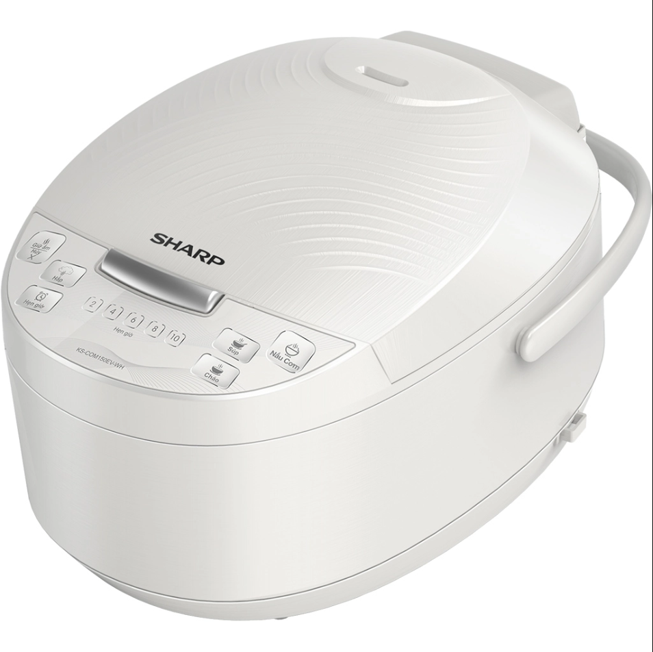 Nồi cơm điện tử Sharp 1.5 lít KS-COM150EV-WH