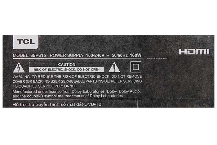 Android Tivi TCL 4K 65 inch 65P615