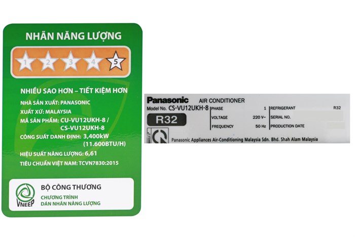 Điều hòa Panasonic Inverter 1.5 HP CU/CS-VU12UKH-8