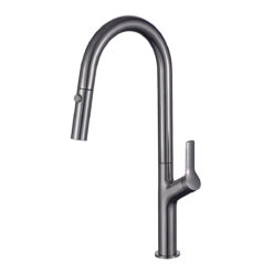 Vòi rửa nóng lạnh dây rút Hafele Inox 304 mạ PVD LUX-P HT25-SH1F449 570.85.046