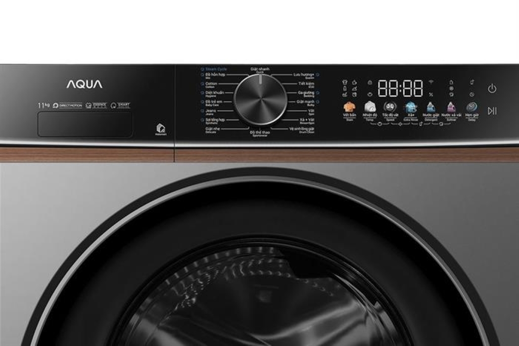 Máy giặt cửa trước DD Inverter AQUA lồng ngang AW12-BD4657U1M(GN) 12 Kg