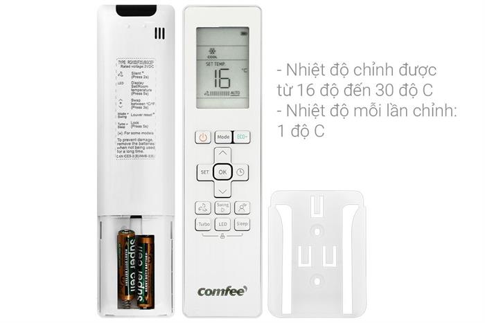 Điều hòa Comfee Inverter 1 chiều 1.5 HP 12000BTU CFS-13VGDF