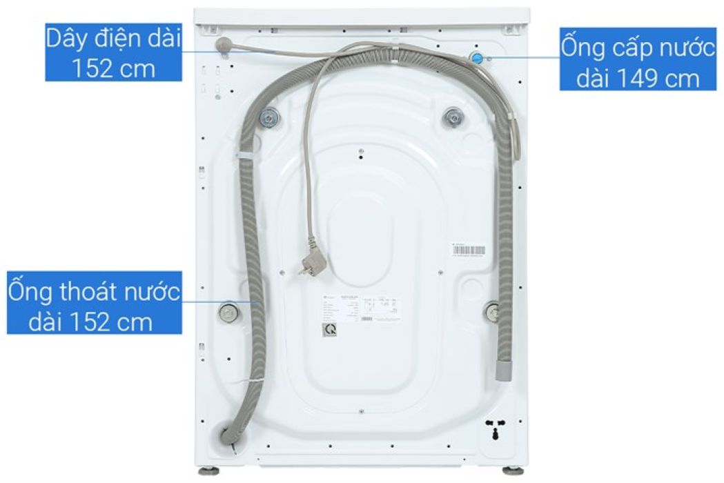 Máy giặt cửa trước Casper lồng ngang Inverter WF-105I140BWC 10.5 KG