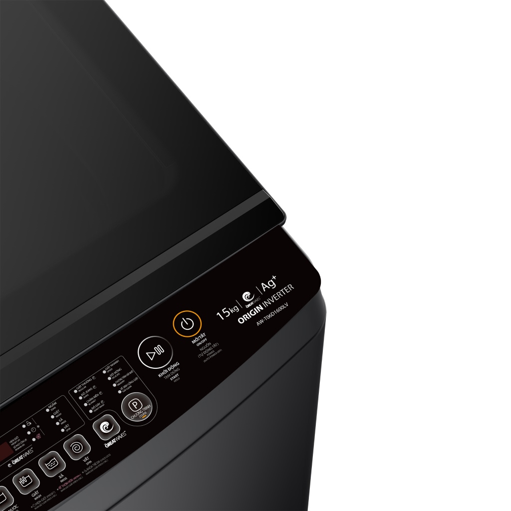 Máy giặt cửa trên Toshiba lồng đứng Inverter 15kg AW-T06D1600LV(MK)