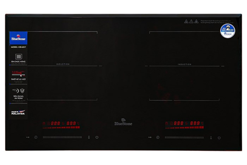 Bếp từ đôi âm BlueStone ICB-6917 Ceramic 3400W