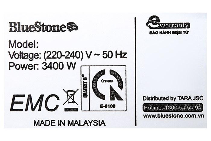 Bếp từ đôi âm BlueStone ICB-6917 Ceramic 3400W