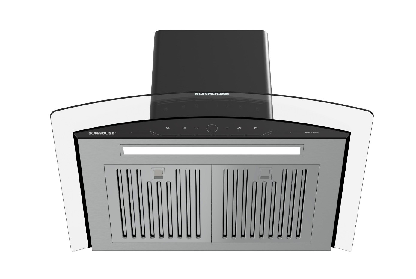 Máy hút mùi kính cong 70cm Sunhouse SHB72052 170W