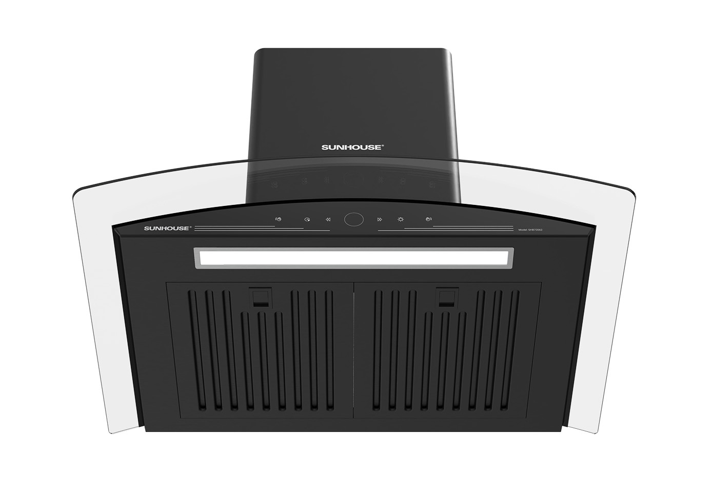 Máy hút mùi kính cong Sunhouse 70cm SHB72062 3 tốc độ 170W