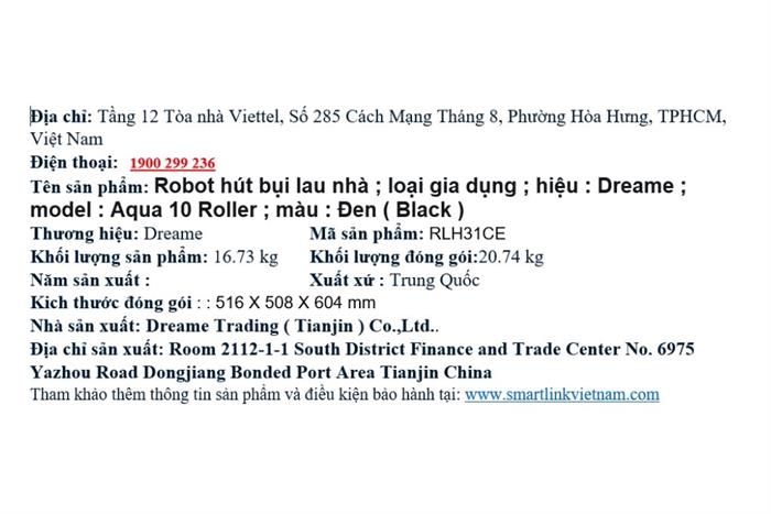 Robot hút bụi lau nhà Dreame Aqua 10 Roller 30000Pa 6400mAH