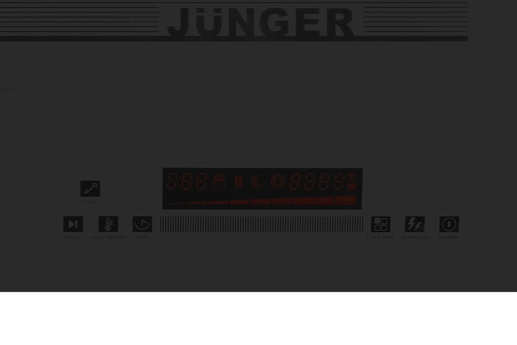 Bếp từ 2 vùng nấu Junger JG CEJ-221 4400W Inverter Smoky Quartz