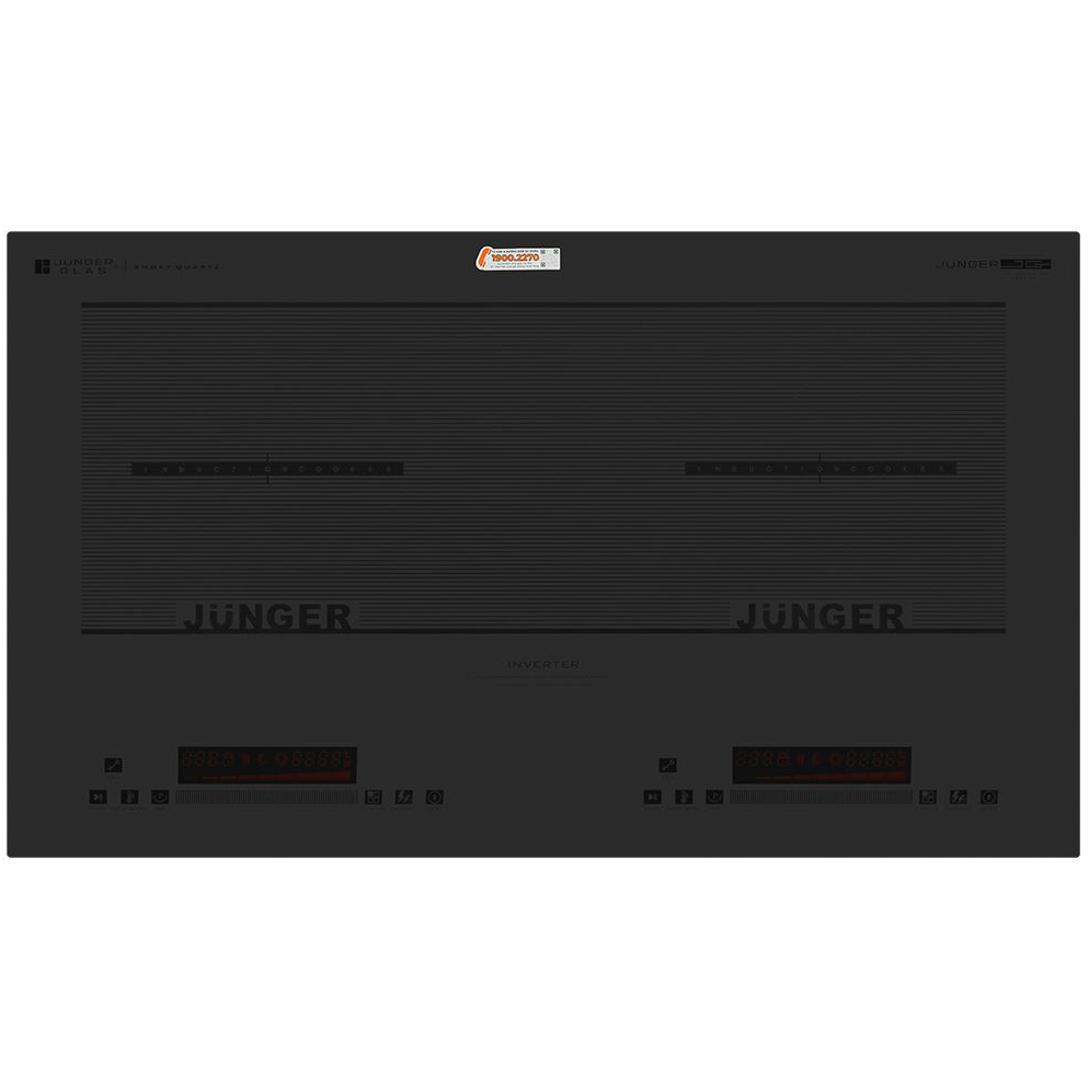Bếp từ 2 vùng nấu Junger JG CEJ-221 4400W Inverter Smoky Quartz