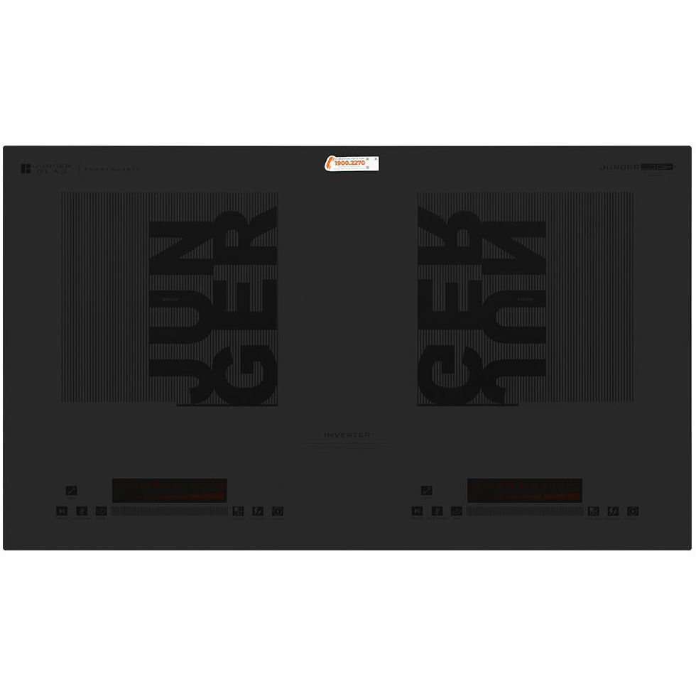 Bếp từ âm 2 vùng nấu Junger CEJ-226 4800W Inverter Smoky Quartz