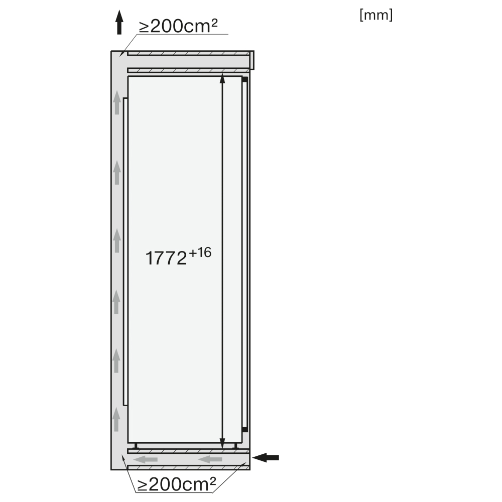 Tủ đông âm tủ 2 cánh Miele 213 lít FNS 7740 D 125 Gala Ed