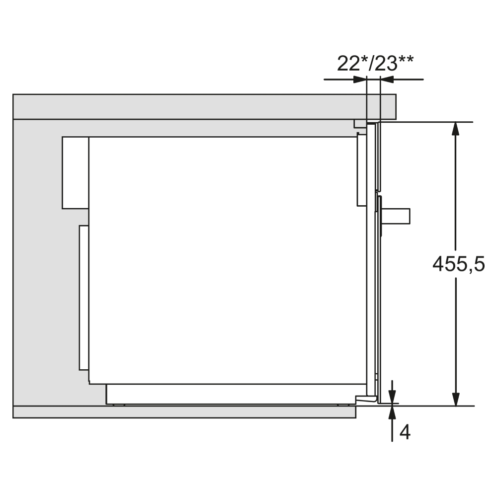 Lò vi sóng Miele 46 lít M 7240 TC 900W âm tủ