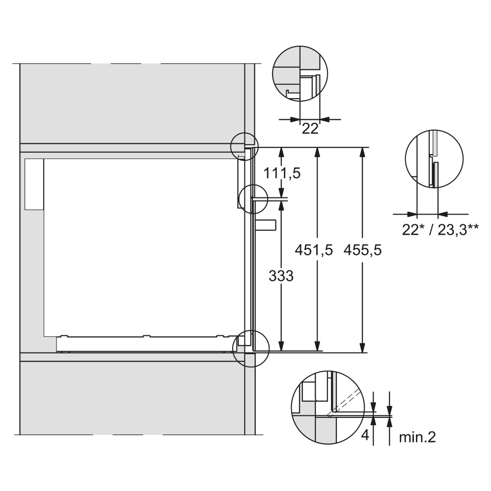 Lò vi sóng Miele 46 lít M 7240 TC 900W âm tủ